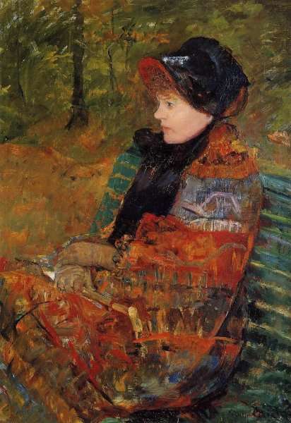 Autumn (or Profile of Lydia Cassatt) by Mary Cassatt
