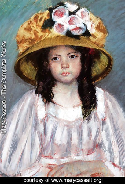 Mary Cassatt - Fillette Au Grand Chapeau