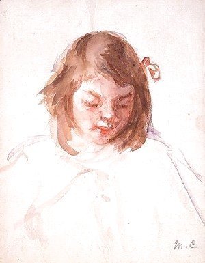 Mary Cassatt - Head of Francoise Looking Down (no.4)