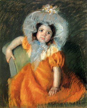 Mary Cassatt - Child In Orange Dress