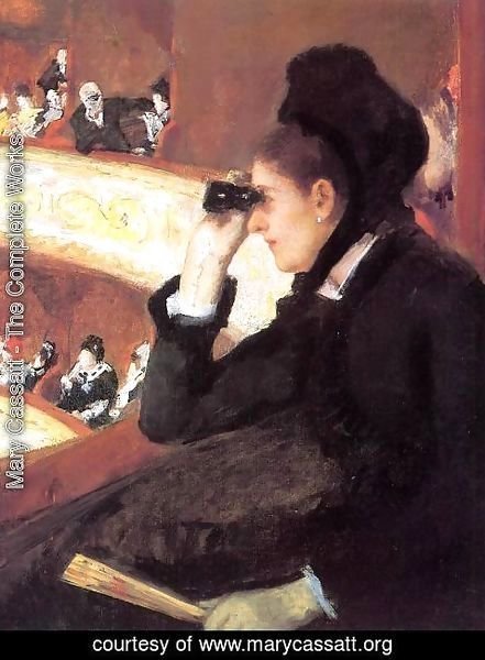 Mary Cassatt - At the Francais, a Sketch (or At the Opera)