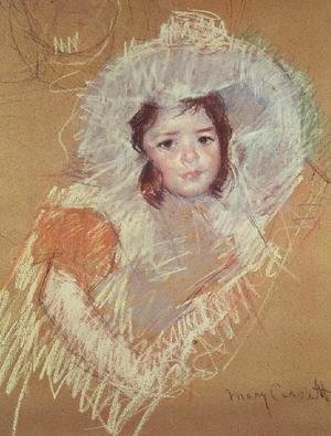 Mary Cassatt - Head of a young girl 3