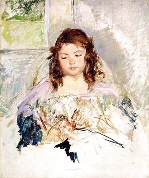 Sketch for 'Francoise in a Round-Backed Chair, Reading' or 'A Girl in Pink' c.1908