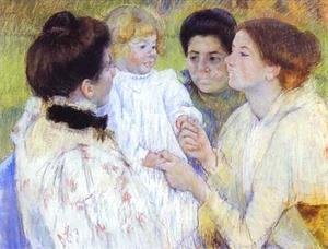 Mary Cassatt - Women Admiring a Child, 1897