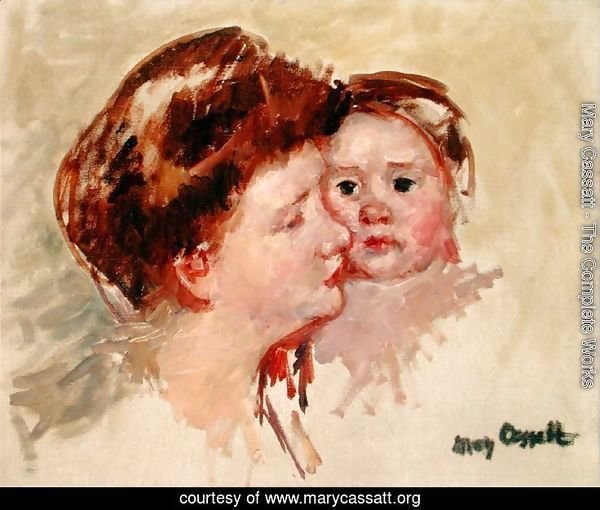 Mother in Profile with Baby Cheek to Cheek (No.2), c.1909