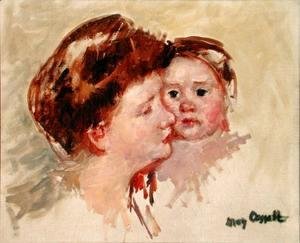 Mother in Profile with Baby Cheek to Cheek (No.2), c.1909