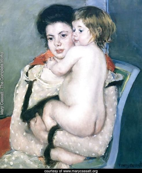 Reine Lefebvre Holding a Nude Baby, 1902