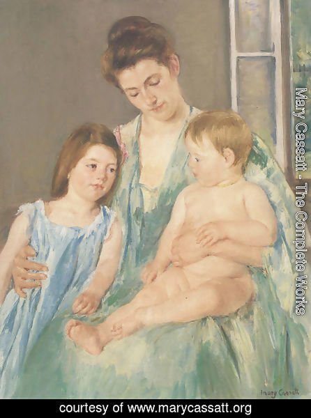 Mary Cassatt - Young Mother And Two Children 1908
