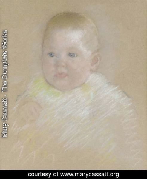 Mary Cassatt - Head of a Baby