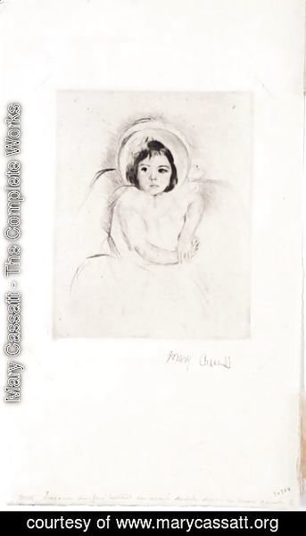 Mary Cassatt - Margot Wearing A Bonnet 2