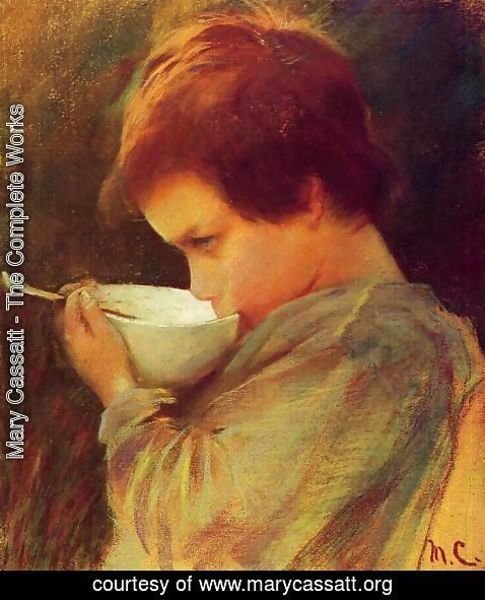 Mary Cassatt - Child Drinking Milk