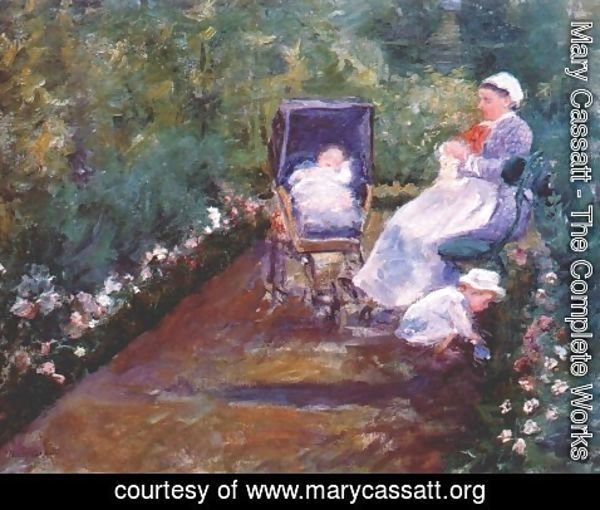 Mary Cassatt - Children In A Garden