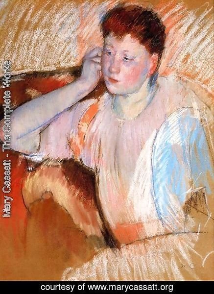 Mary Cassatt - Clarissa  Turned Left  With Her Hand To Her Ear
