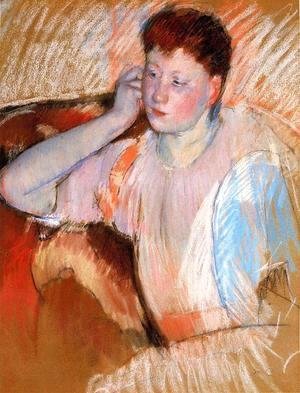 Mary Cassatt - Clarissa  Turned Left  With Her Hand To Her Ear