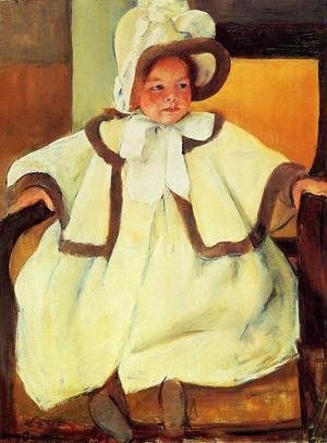 Mary Cassatt - Ellen Mary Cassatt In A White Coat