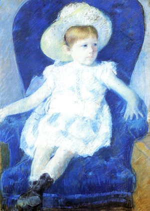 Mary Cassatt - Elsie In A Blue Chair