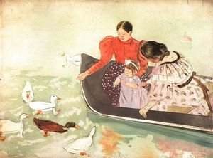 Mary Cassatt - Feeding The Ducks
