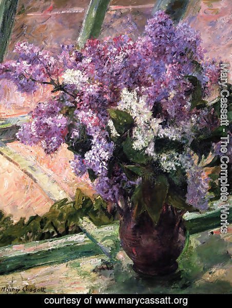Mary Cassatt - Lilacs In A Window2