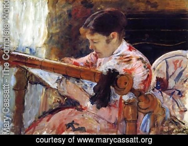 Mary Cassatt - Lydia Seated At An Embroidery Frame
