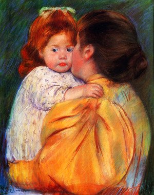 Mary Cassatt - Maternal Kiss