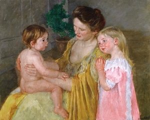Mary Cassatt - Mother And Two Children