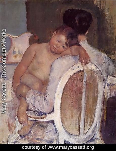 Mary Cassatt - Mother Holding A Child In Her Arms
