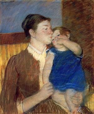 Mary Cassatt - Mothers Goodnight Kiss