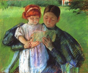 Mary Cassatt - Nurse Reading To A Little Girl