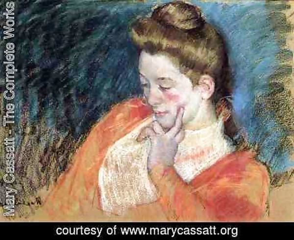 Mary Cassatt - Portrait Of A Young Woman