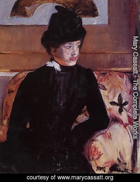 Mary Cassatt - Portrait Of Madame J Aka Young Woman In Black