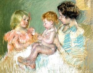 Mary Cassatt - Sara And Her Mother With The Baby