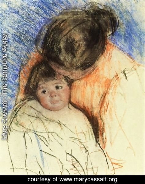 Mary Cassatt - Sketch Of Mother Looking Down At Thomas