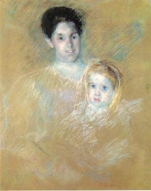 Mary Cassatt - Smiling Mother With Sober Faced Child