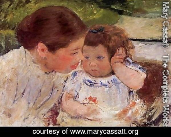 Mary Cassatt - Susan Comforting The Baby