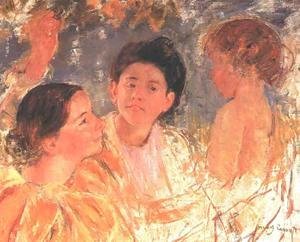 Mary Cassatt - Two Young Girls With A Child