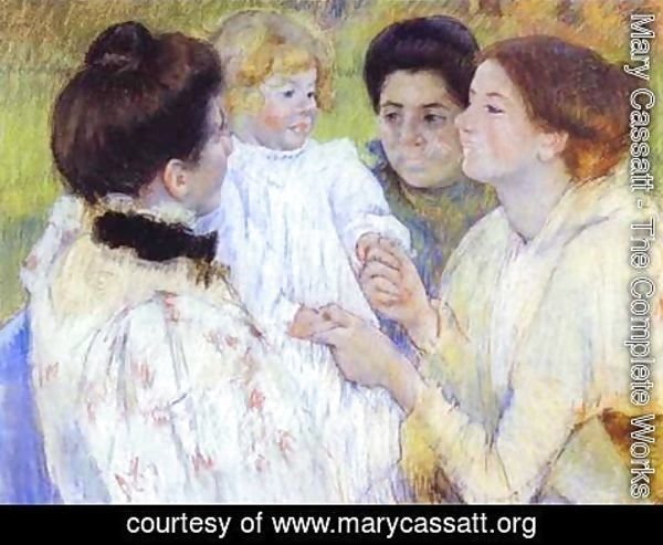 Mary Cassatt - Woman Admiring A Child
