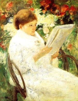 Mary Cassatt - Woman Reading In A Garden