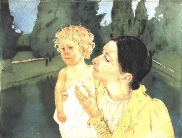 By The Pond by Mary Cassatt