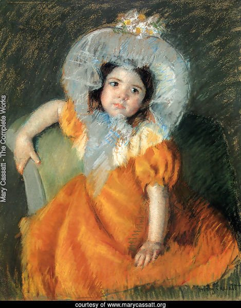 Child In Orange Dress