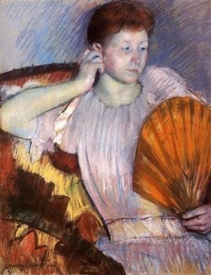 Mary Cassatt - Contemplation (or Clarissa Turned Right with Her Hand to Her Ear)
