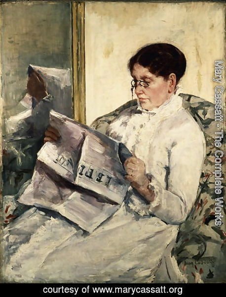 Reading Le Figaro, 1878