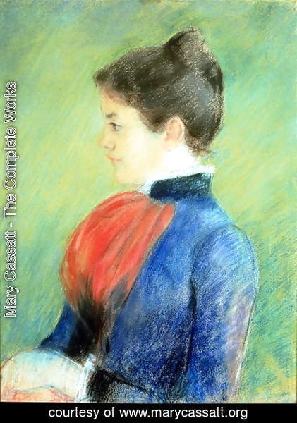 Mary Cassatt - Profile of a Woman Wearing a Jabot