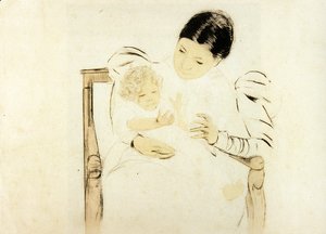 Mary Cassatt - The Barefooted Child, c.1896