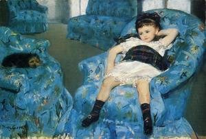 Little Girl in a Blue Armchair, 1878