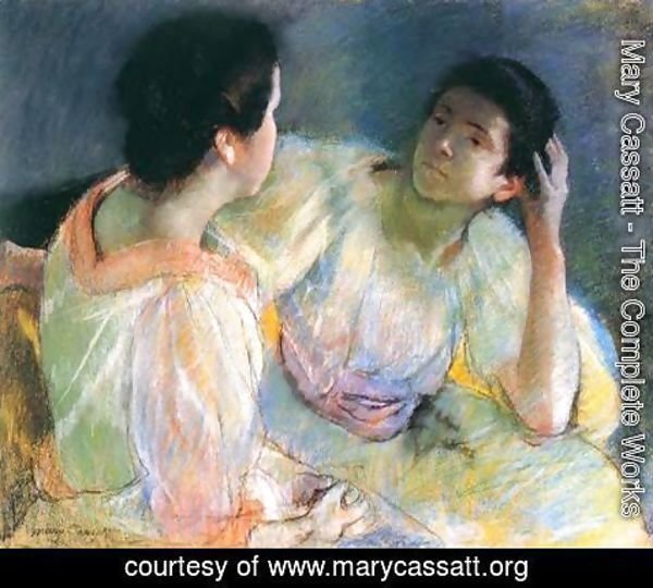 Mary Cassatt - The Conversation, c.1914