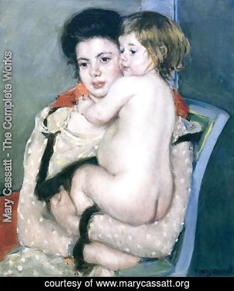 Mary Cassatt - Reine Lefebvre Holding a Nude Baby, 1902