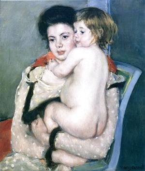 Mary Cassatt - Reine Lefebvre Holding a Nude Baby, 1902