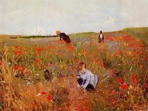 Mary Cassatt - Poppies in a Field 1874-1880