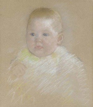 Mary Cassatt - Head of a Baby