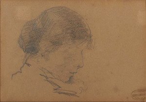 Head of a Woman Reading